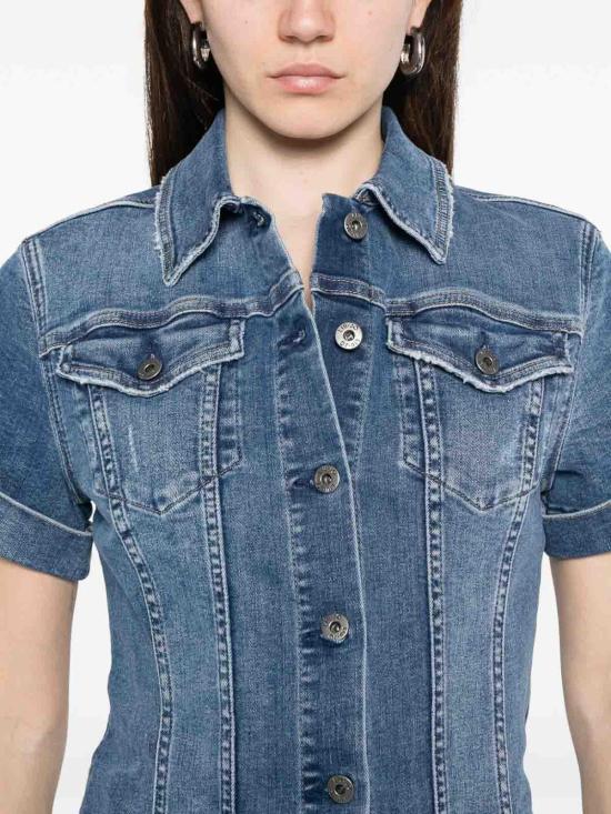 26SS 리우조 데님 원피스 UA6175DS05778998 Medium Wash - LIU JO