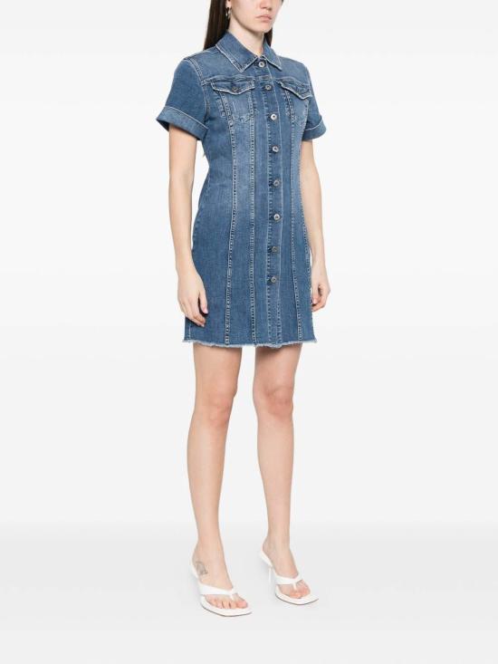 26SS 리우조 데님 원피스 UA6175DS05778998 Medium Wash - LIU JO