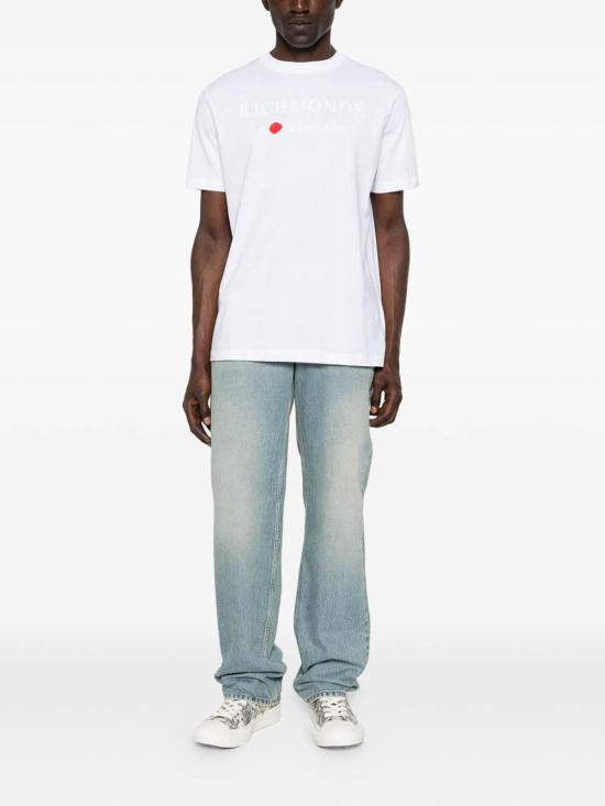 26SS 존 리치몬드 반팔 티셔츠 UMP26020TSRSCSAKANTAWHT White - JOHN RICHMOND