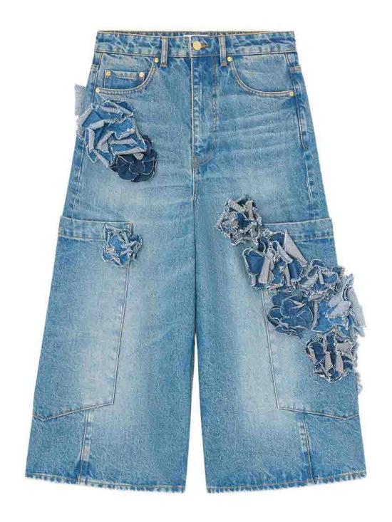 26SS 가니 데님 숏팬츠 A1100107566 Medium Wash