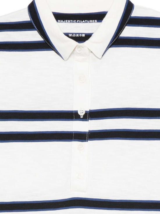 26SS 마제스틱필라쳐 폴로 티셔츠 E26M619FPO054108 White - MAJESTIC FILATURES