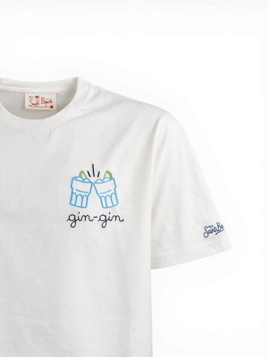 26SS 세인트바쓰 반팔 티셔츠 POT000104379L04379L White - MC2 SAINT BARTH