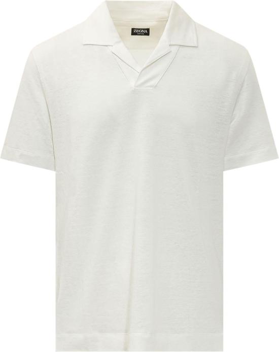 26SS 에르메네질도제냐 폴로 티셔츠 UH352A3H747N01 WHITE