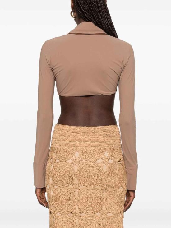 26SS 아마주인 긴팔 티셔츠 12LYNUDTLYNNDESERTTAN Brown - AMAZUIN