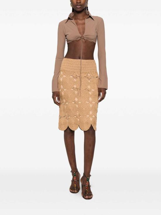 26SS 아마주인 긴팔 티셔츠 12LYNUDTLYNNDESERTTAN Brown - AMAZUIN