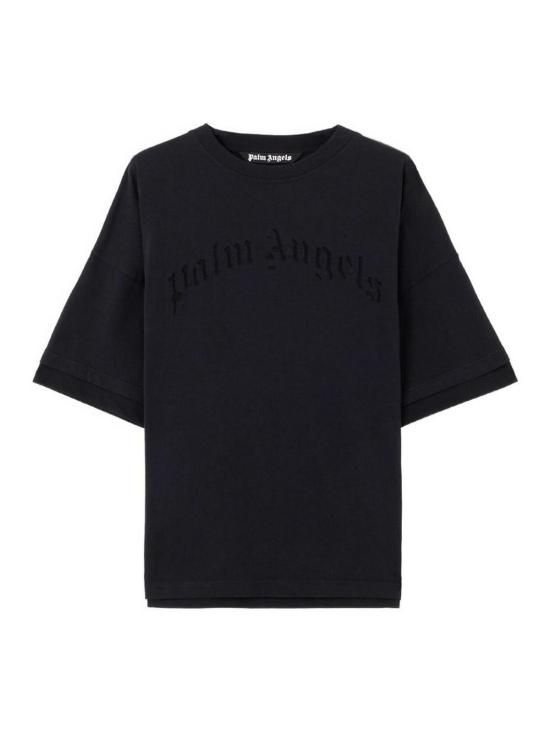 26SS 팜앤젤스 반팔 티셔츠 PMAA10QS26JER0011010 Black