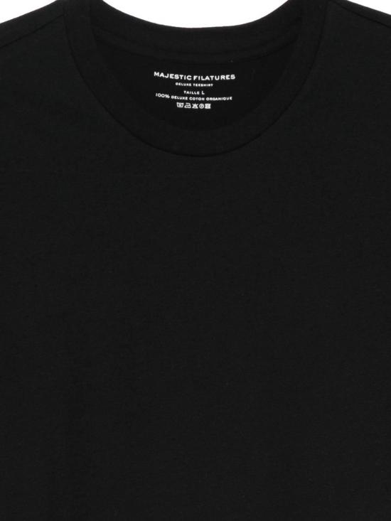26SS 마제스틱필라쳐 반팔 티셔츠 S26M007HTS0022002 Black - MAJESTIC FILATURES