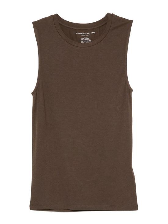 26SS 마제스틱필라쳐 민소매 티셔츠 E26M001FDE2181079 Brown
