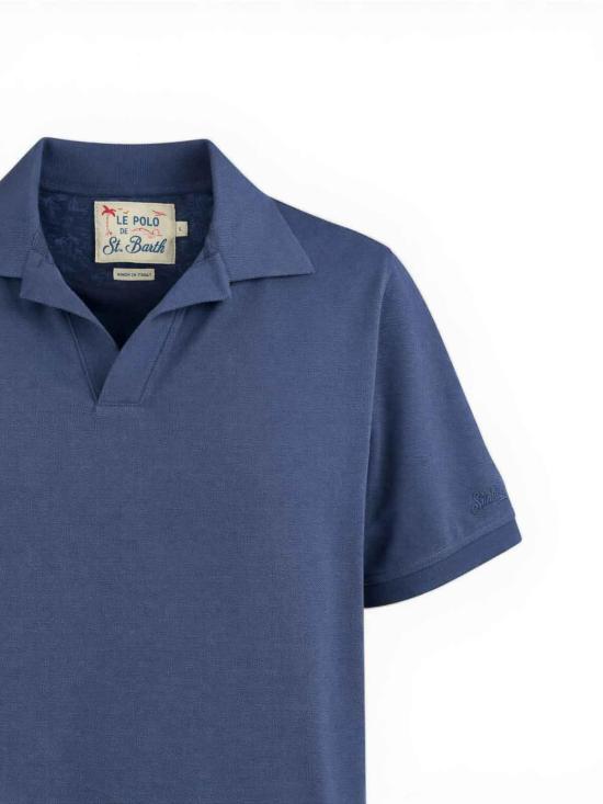26SS 세인트바쓰 폴로 티셔츠 CHS000100120L00120L Blue - MC2 SAINT BARTH