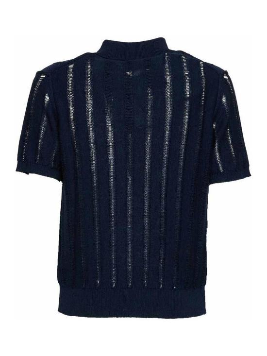 26SS 아마란토 폴로 티셔츠 B9AB0036ABU87M Dark Blue - AMARANTO
