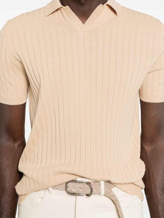 26SS 아마란토 폴로 티셔츠 B9AB0048ABU06M Beige - AMARANTO