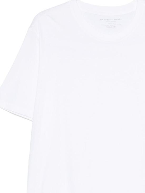 26SS 마제스틱필라쳐 반팔 티셔츠 S26M007HTS0022001 White - MAJESTIC FILATURES