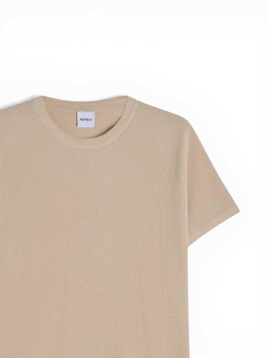 26SS 아스페시 반팔 티셔츠 QM831D07710045 Beige - ASPESI