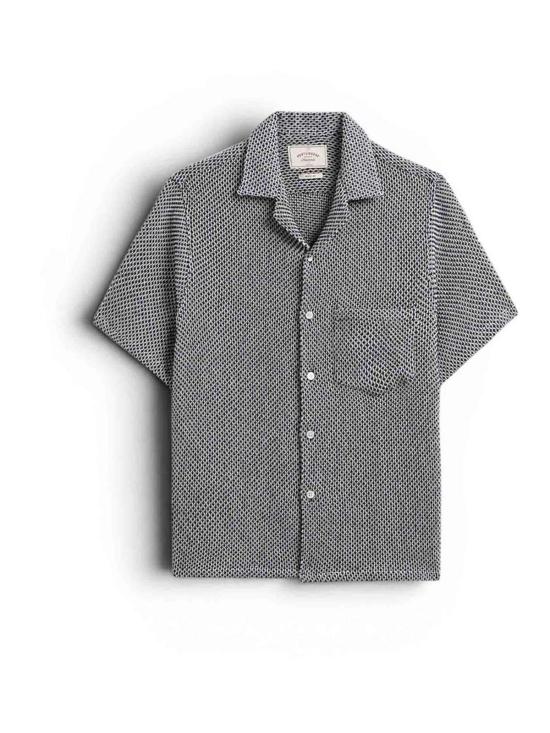 26SS 포르투기스플란넬 반팔 셔츠 SS26004NAVY Blue