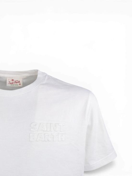 26SS 세인트바쓰 반팔 티셔츠 POT000104299L04299L White - MC2 SAINT BARTH