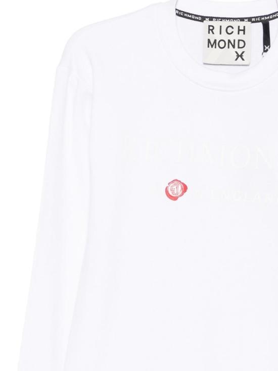 26SS 존 리치몬드 긴팔 티셔츠 UMP26037FERDITHANEMWHT White - JOHN RICHMOND