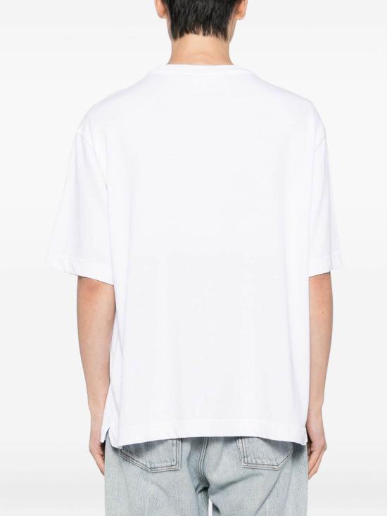 26SS 메종키츠네 폭스 헤드 오버사이즈 티셔츠 PM00109KJ0119P100 White - MAISON KITSUNE