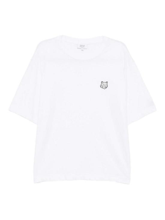 26SS 메종키츠네 폭스 헤드 오버사이즈 티셔츠 PM00109KJ0119P100 White