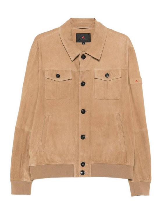 26SS 페트레이 데스트니 스웨이드 02 혼 이펙트 버튼 스웨이드 자켓 PEU574499012407DESTINY794 Beige
