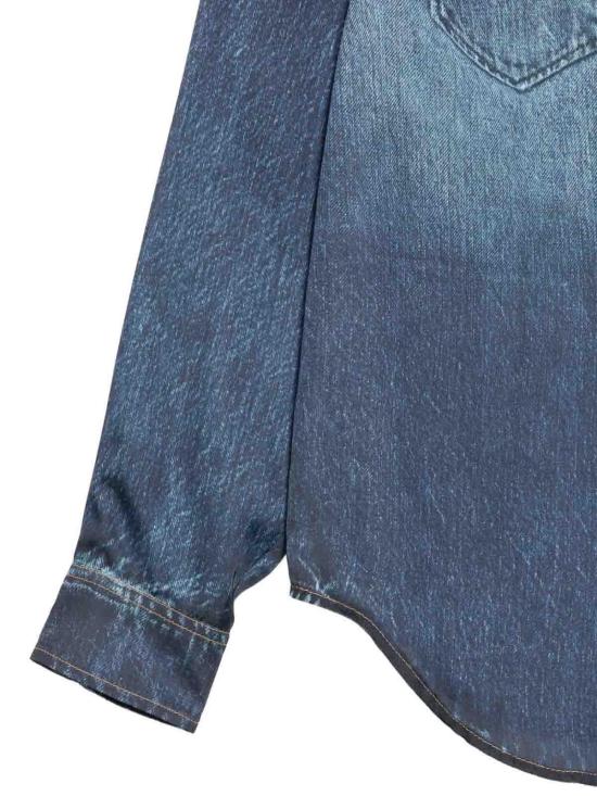 26SS 리우조 데님 셔츠 UA6239T376A79042 Medium Wash - LIU JO