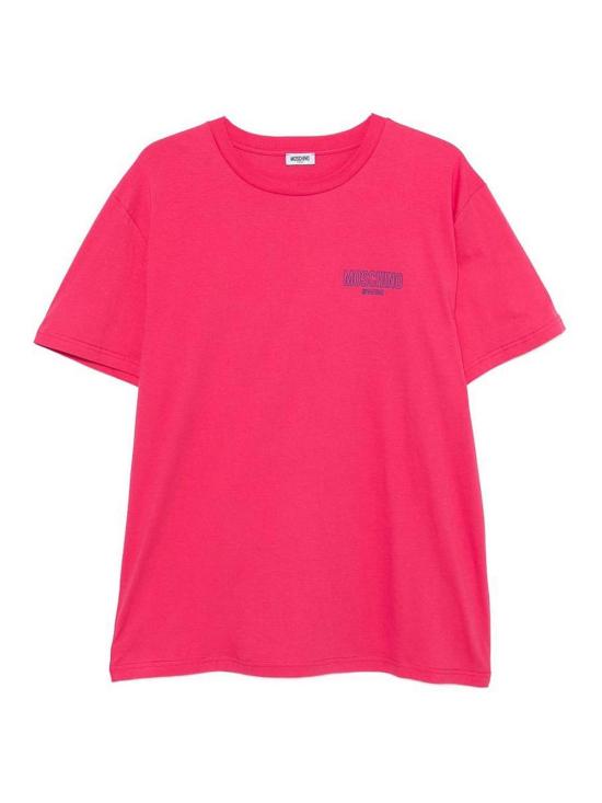 26SS 모스키노 반팔 티셔츠 070194210211 Fuchsia