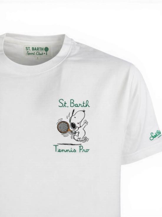 26SS 세인트바쓰 반팔 티셔츠 POT000102732L02732L White - MC2 SAINT BARTH