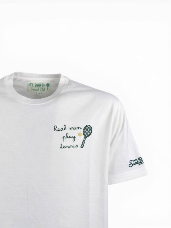 26SS 세인트바쓰 반팔 티셔츠 POT000101996L01996L Beige - MC2 SAINT BARTH