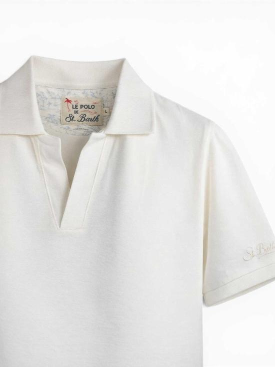 26SS 세인트바쓰 폴로 티셔츠 CHS000100157L00157L White - MC2 SAINT BARTH