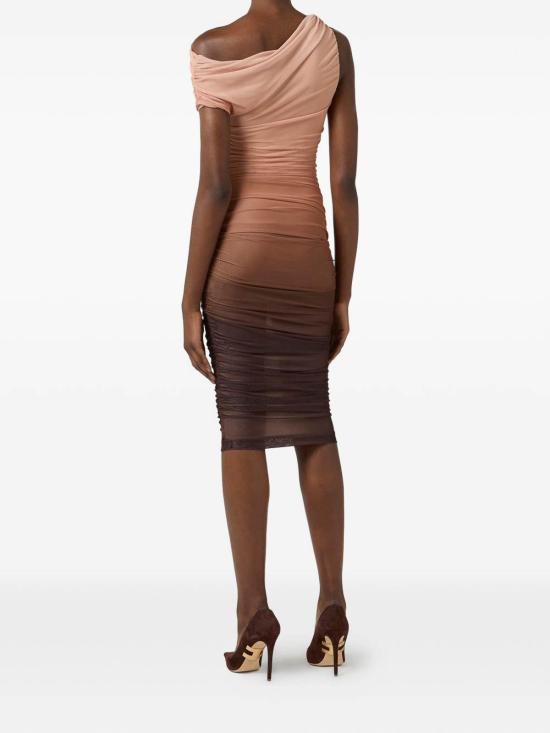 26SS 엘리자베타프랜치 미디 원피스 AB93162E2644 Brown - ELISABETTA FRANCHI