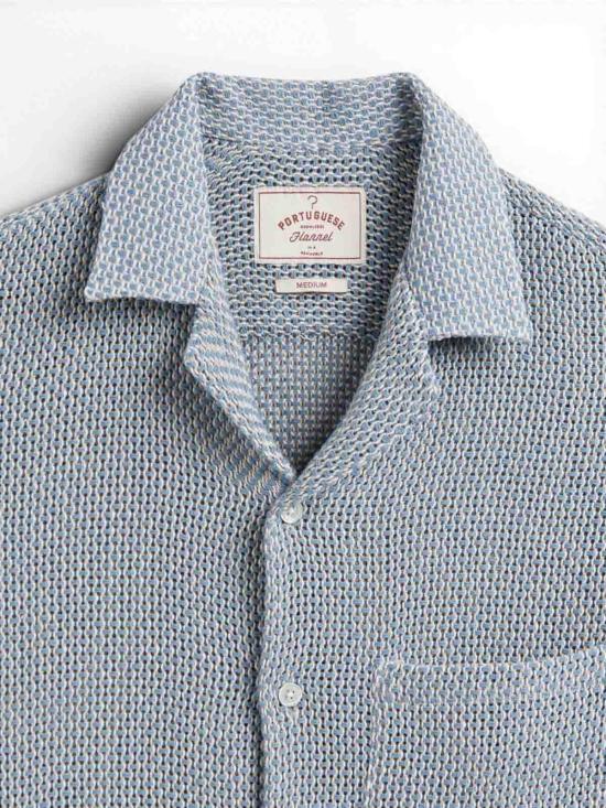 26SS 포르투기스플란넬 반팔 셔츠 SS26004PASTELBLU Blue - PORTUGUESE FLANNEL