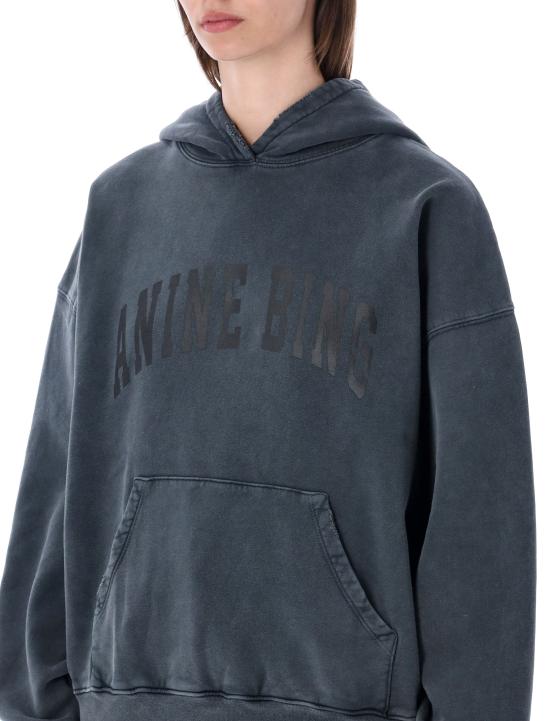 26FW 애니빙 후드 티셔츠 S085185002 WASHEDBLA WASHED BLACK - ANINE BING