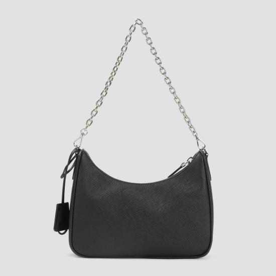 26FW 프라다 리에디션 레더 숄더백 1BH204VV2PNZV F0002 BLACK - PRADA