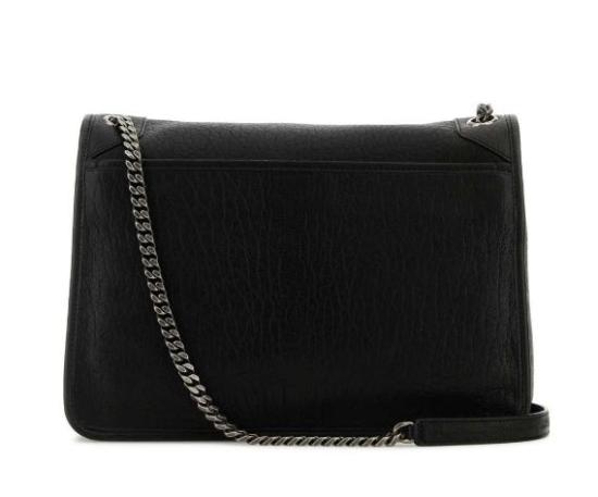  생로랑 니키 라지 그레인 램스킨 숄더백 803777AACIA 1000 BLACK - SAINT LAURENT