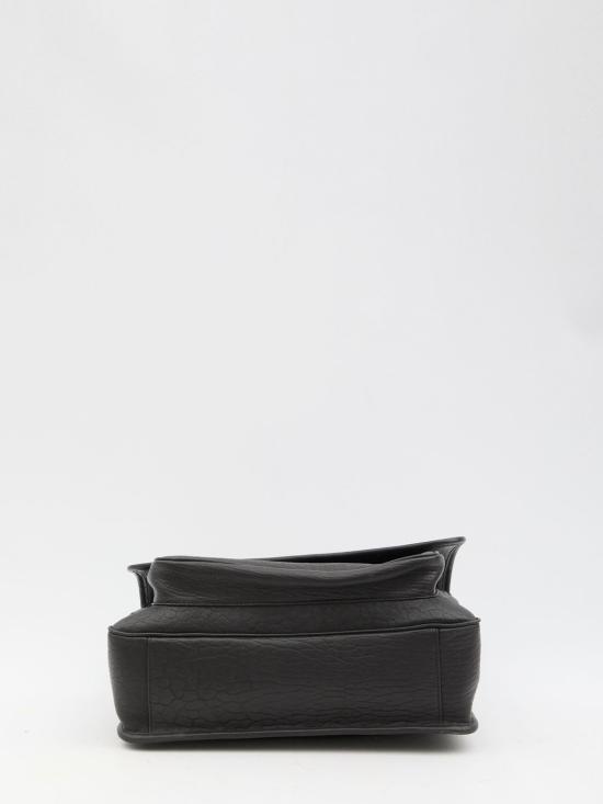  생로랑 니키 라지 그레인 램스킨 숄더백 803777AACIA 1000 BLACK - SAINT LAURENT