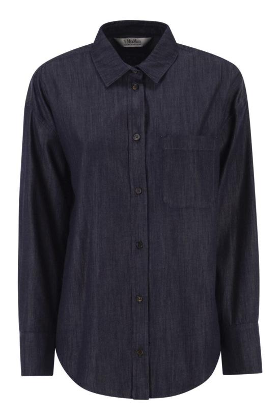 26FW 에스막스마라 셔츠 2629116022600 001 DARK DENIM