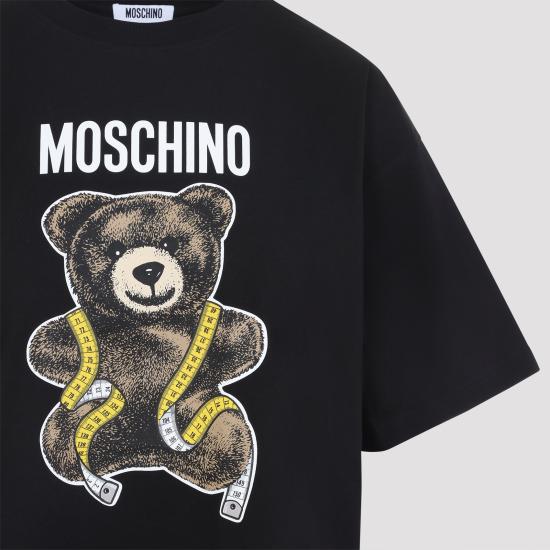 26FW 모스키노 반팔 티셔츠 262E07075541 1555 BLACK - MOSCHINO