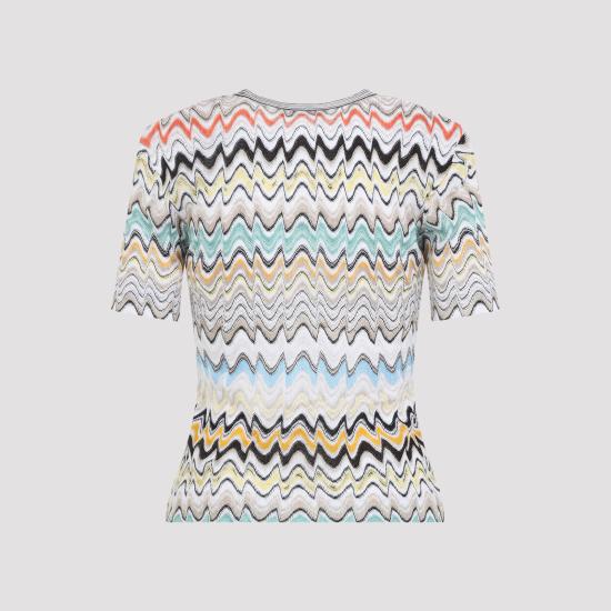 26FW 미소니 반팔 티셔츠 DS26SN1NBR015B SMSNN MULTICOLOUR - MISSONI