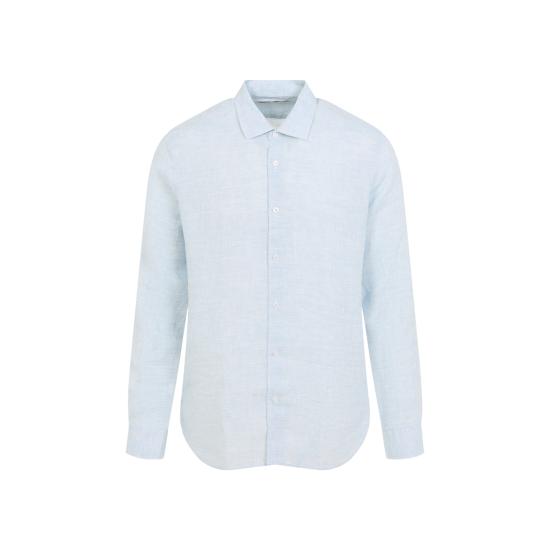 26SS 올레바 브라운 긴팔 셔츠 275612 PALE BLUE