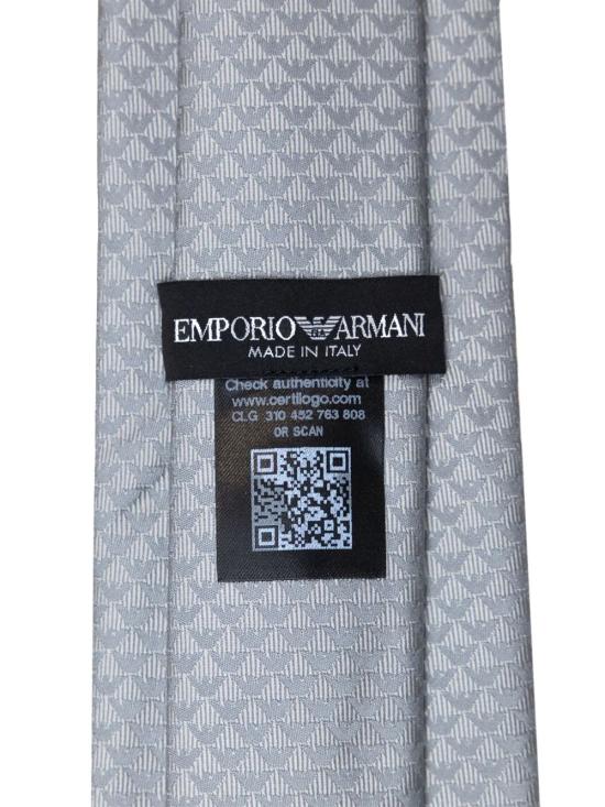 26SS 엠포리오 아르마니 넥타이 340075CC11300017 GREY - EMPORIO ARMANI
