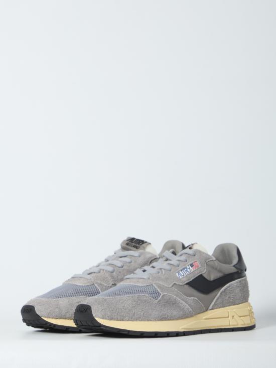 26FW 오트리 릴윈드 로우 나일론 스웨이드 스니커즈 WWLMUT 53 GREY - AUTRY