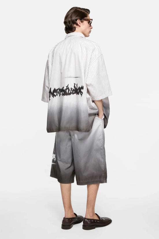 26FW 아크네 스튜디오 반팔 셔츠 BB0686FNMNSHIR000974 AO0 WHITEBROMW - ACNE STUDIOS