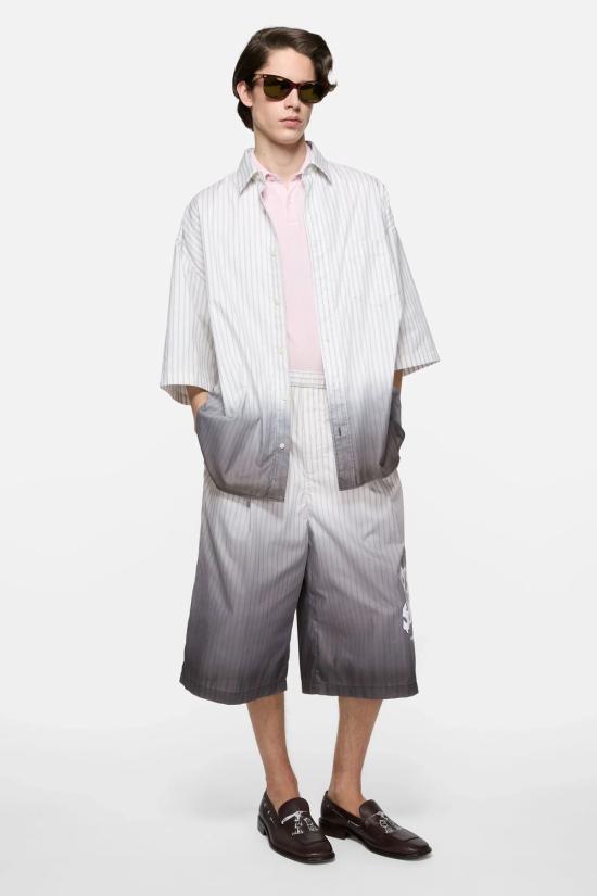 26FW 아크네 스튜디오 반팔 셔츠 BB0686FNMNSHIR000974 AO0 WHITEBROMW - ACNE STUDIOS