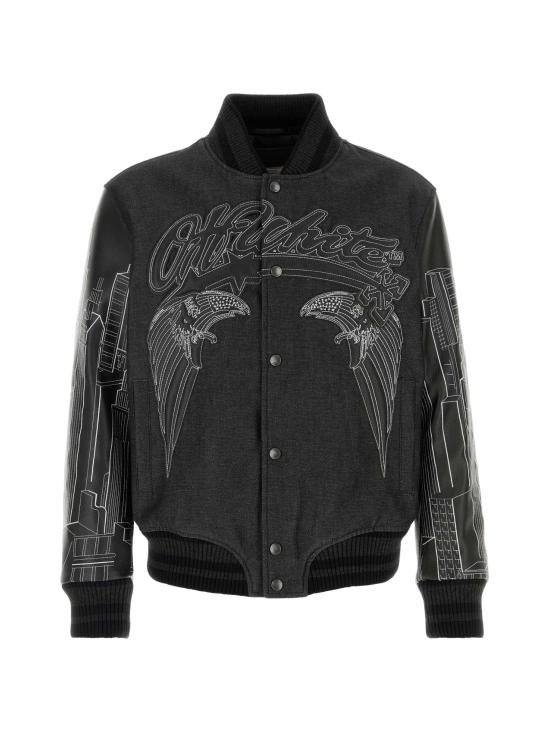 26SS 오프화이트 봄버 자켓 OMJA122Z26LEA00200 1 BLACK