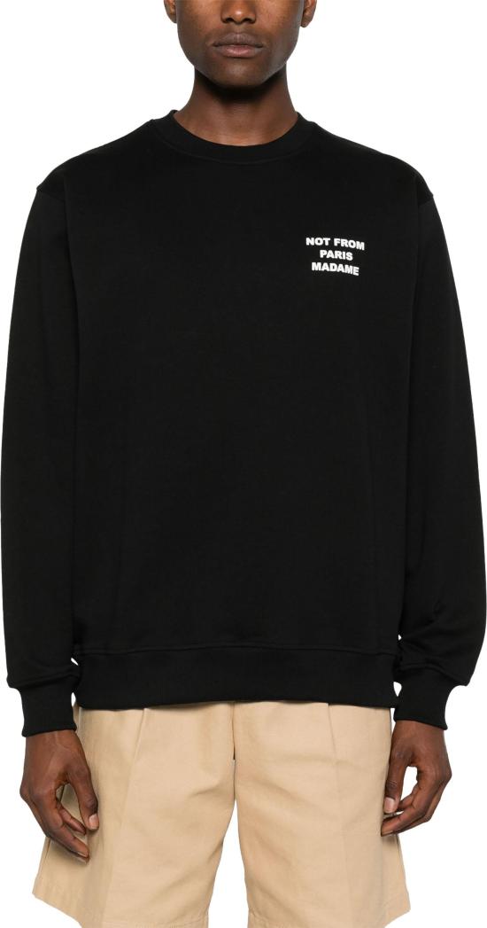 26FW 드롤드무슈 스웨터 PERMSW149CO127BL BLACK - DROLE DE MONSIEUR