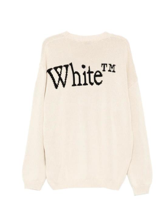 26SS 오프화이트 스웨터 OMHE20QS26KNI001 1010 CREAM - OFF WHITE