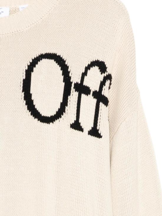 26SS 오프화이트 스웨터 OMHE20QS26KNI001 1010 CREAM - OFF WHITE