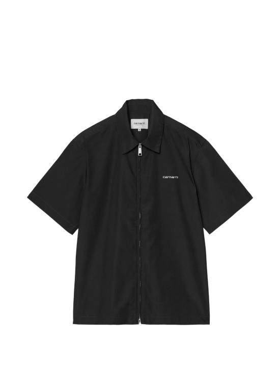26SS 칼하트 WIP 숏슬리브 포스탈 집 셔츠 I036189 K02XX BLACKWAX