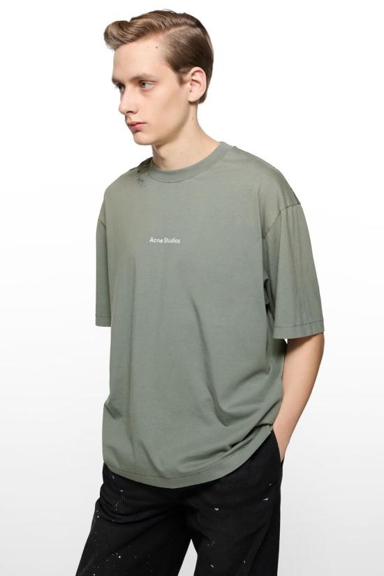 26FW 아크네 스튜디오 반팔 티셔츠 CL0446FNUXTSHI000288 BHR SLATEGREY - ACNE STUDIOS