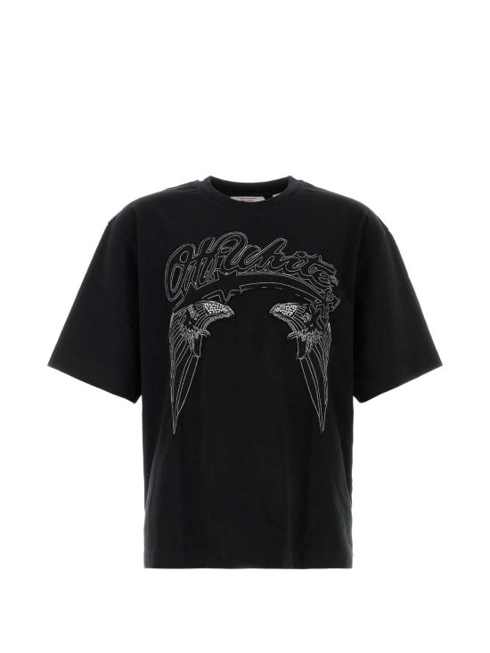 26SS 오프화이트 반팔 티셔츠 OMAA120Z26JER00600 0001 BLACK