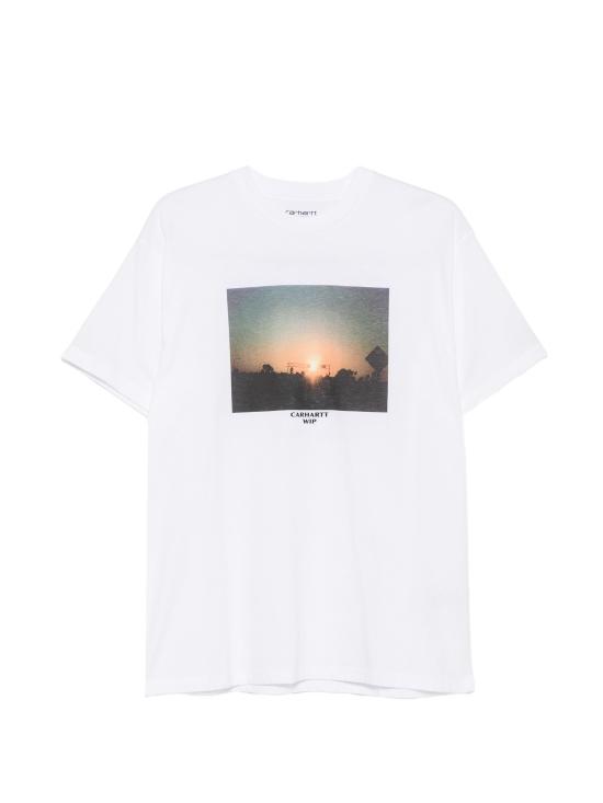 26SS 칼하트 WIP 숏슬리브 웜 뷰 티셔츠 I036246 02XX WHITE
